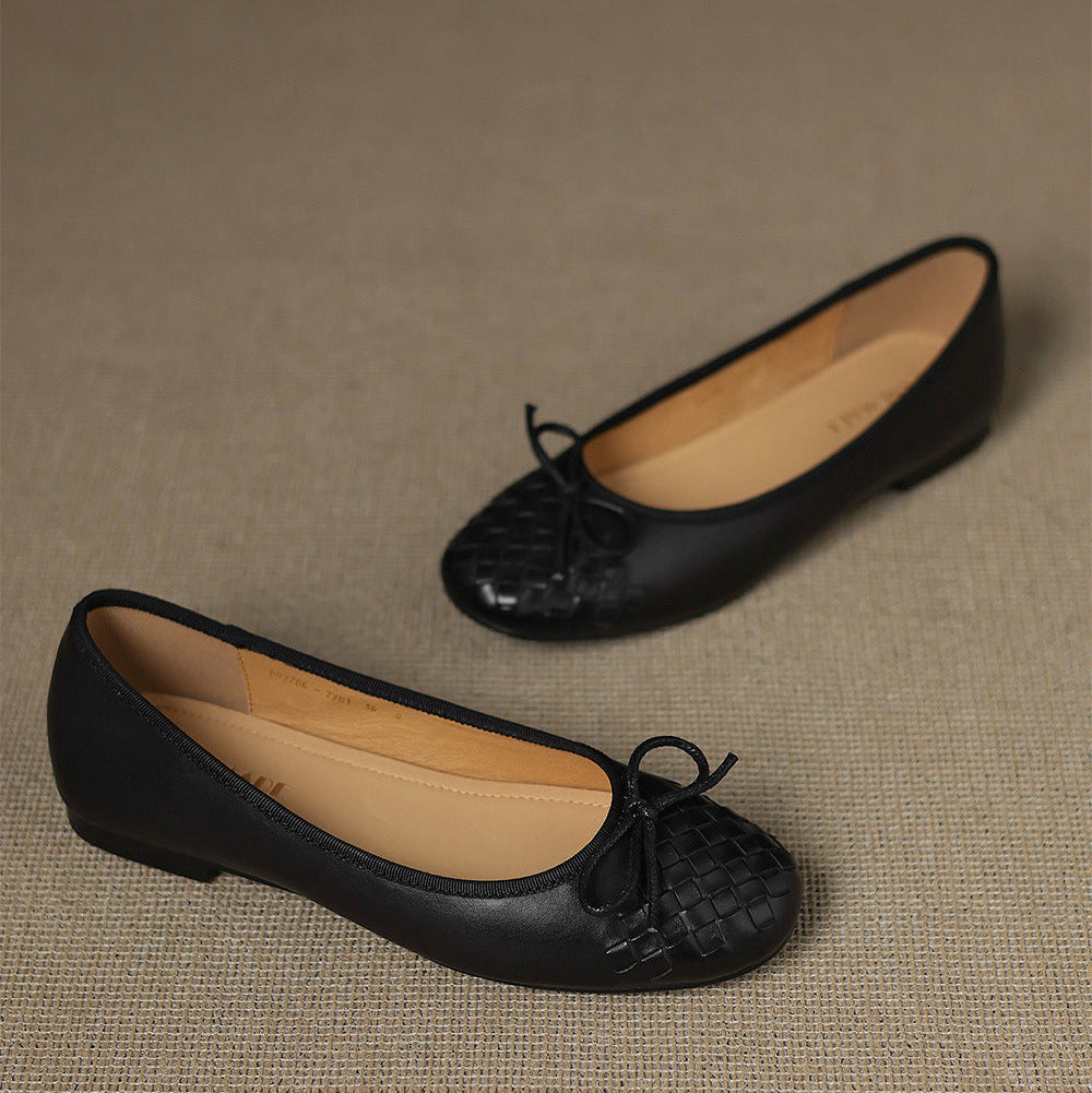 Vara Genuine Leather Flats