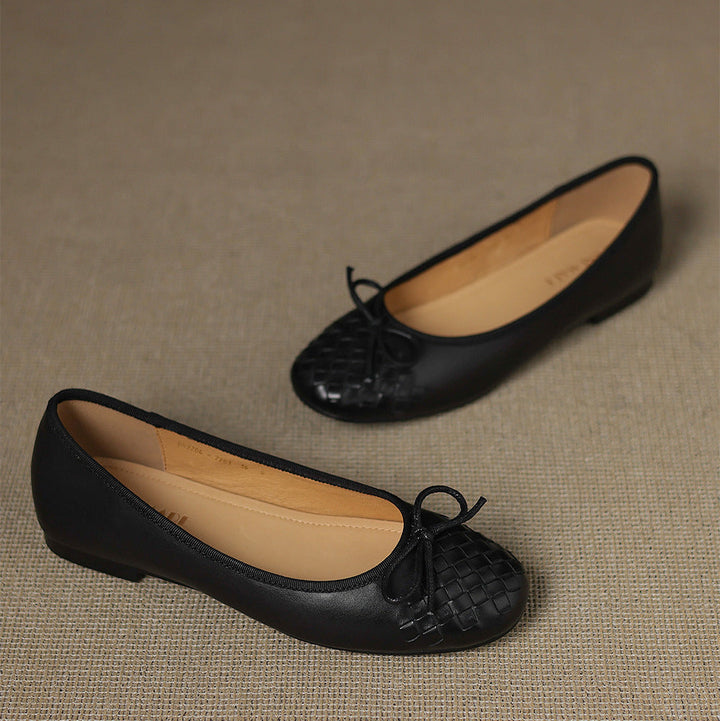 Vara Genuine Leather Flats