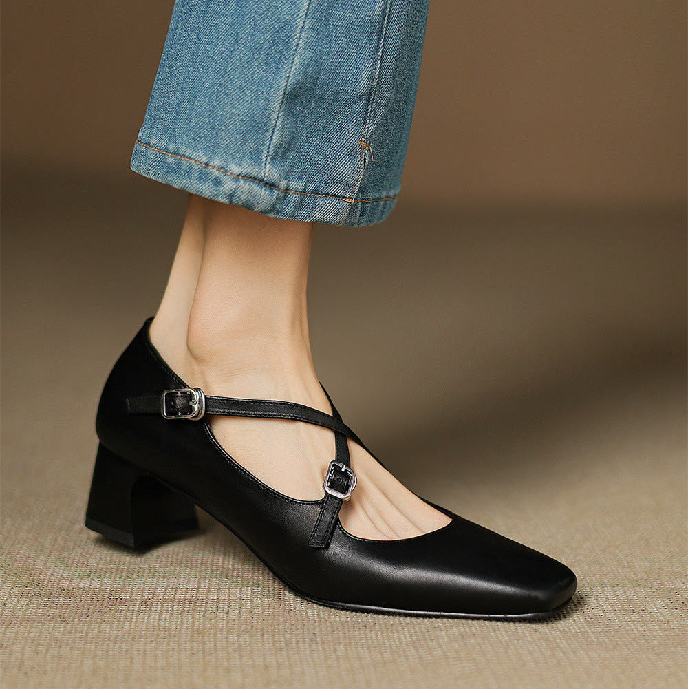 Luma Genuine Leather Heels