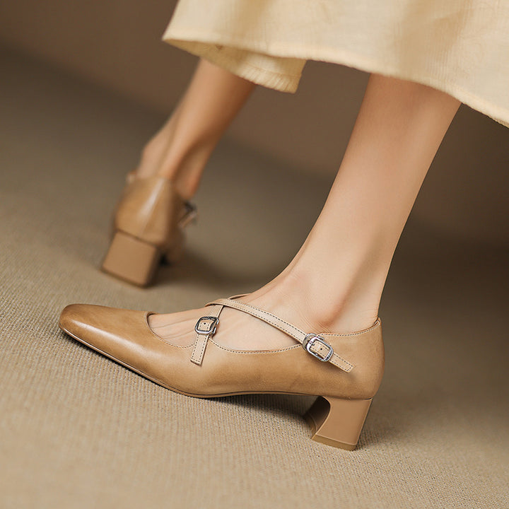 Luma Genuine Leather Heels
