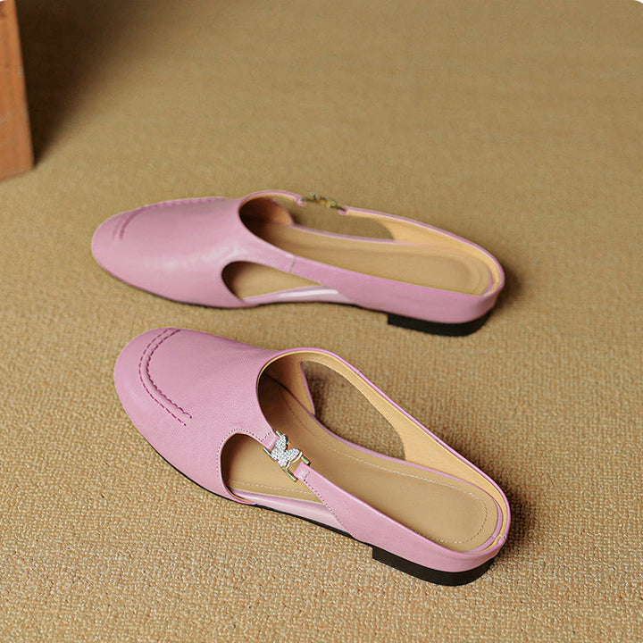 Zella Genuine Leather Mules