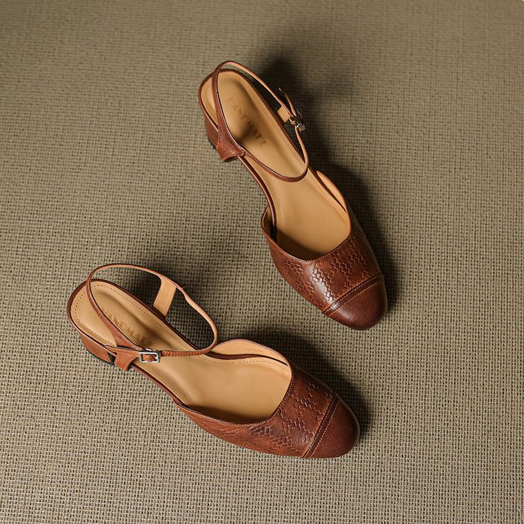 Savira Genuine Leather Heels