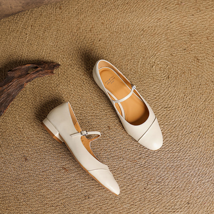 Jaya Genuine Leather Flats