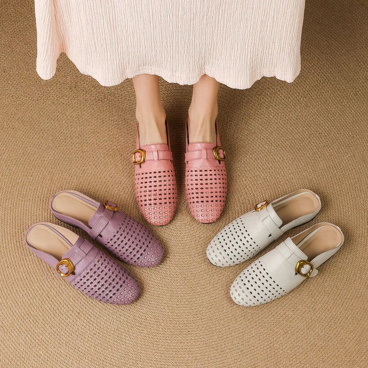Marcella Genuine Leather Mules