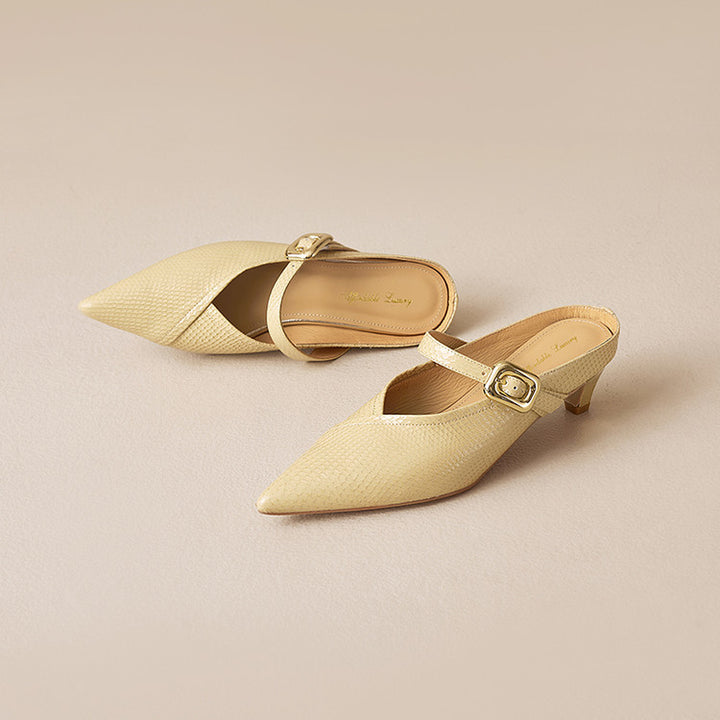 Maribelle Genuine Leather Heels