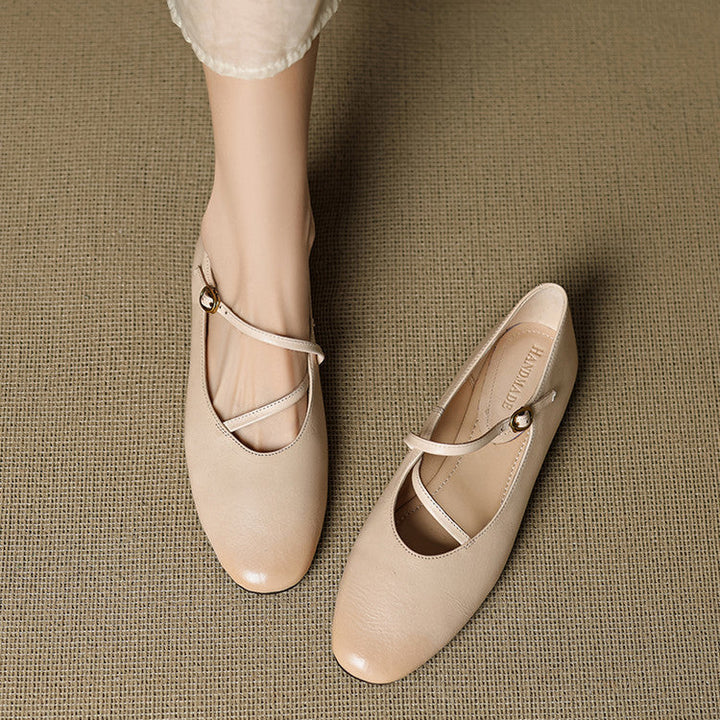 Valla Genuine Leather Flats