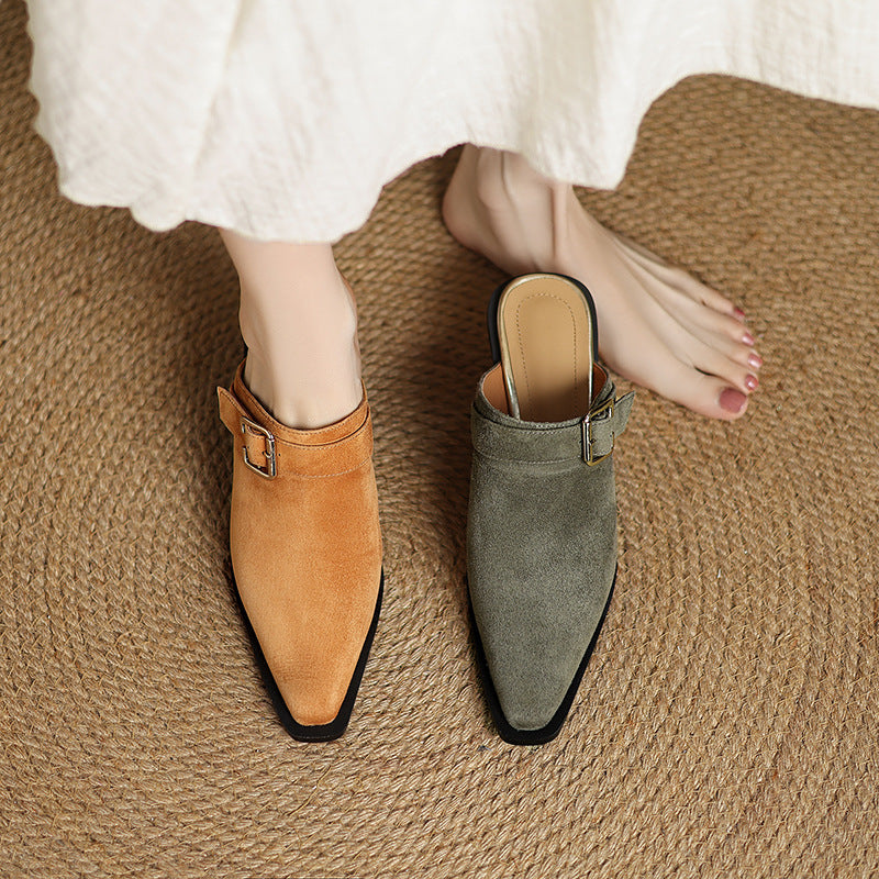 Noellea Suede Heeled Mules