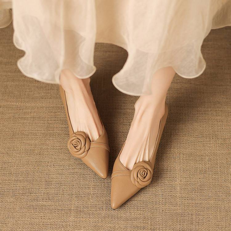Arisa Genuine Leather Heels