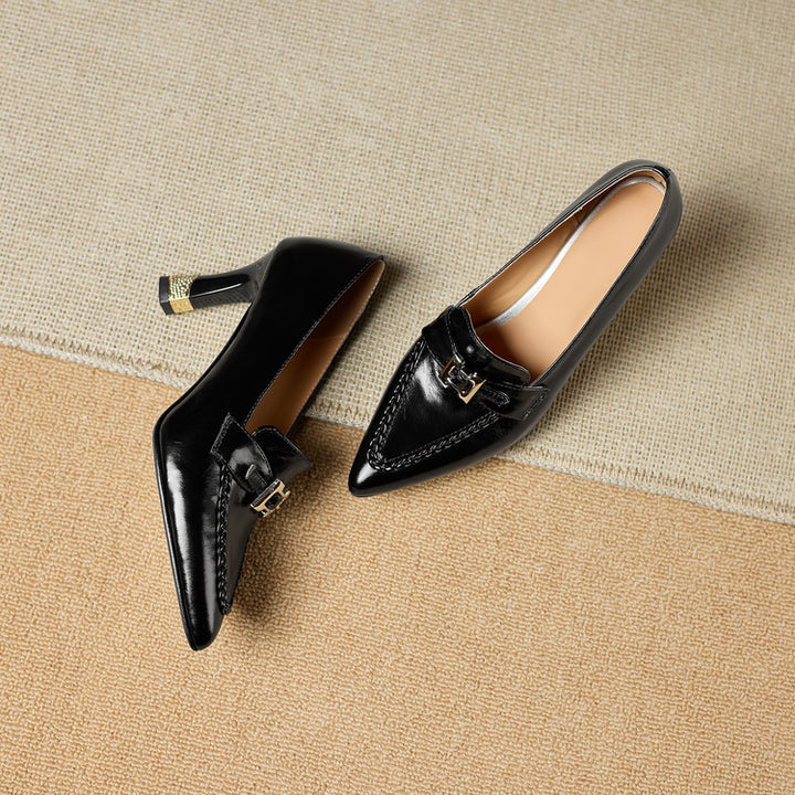 Eris Genuine Leather Heels
