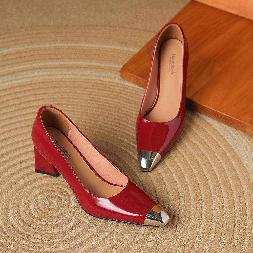 Carmin Genuine Leather Heels
