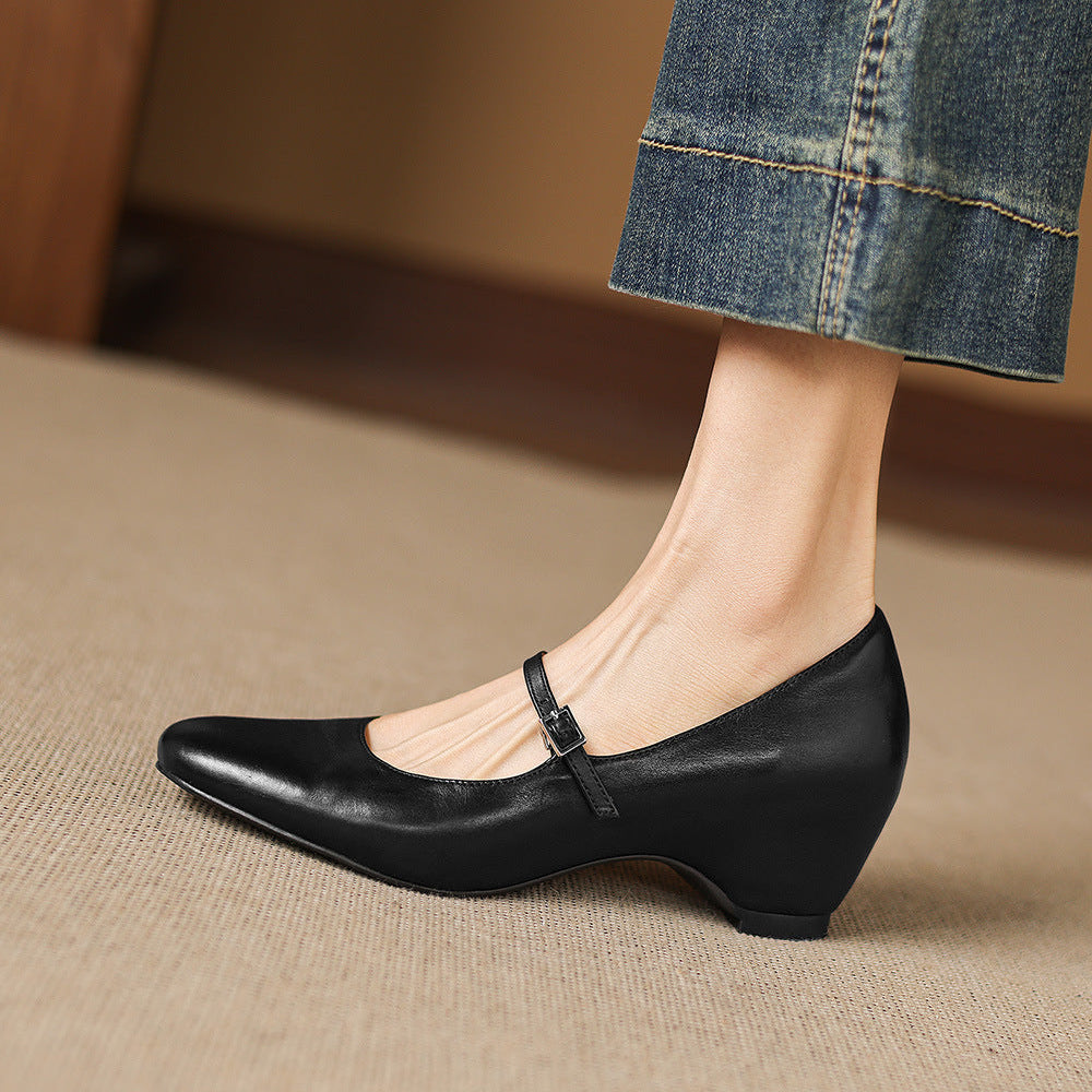 Sira Genuine Leather Heels