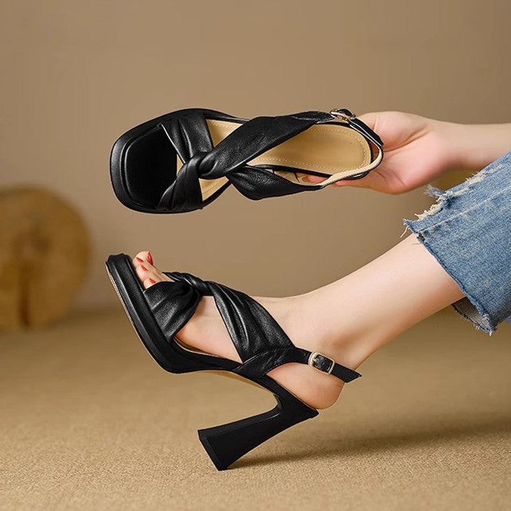 Arla Leather Heels
