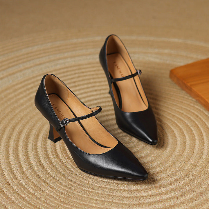 Kath Genuine Leather Heels