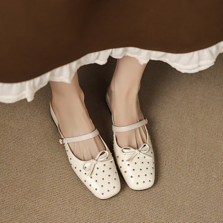 Belle Genuine Leather Mules