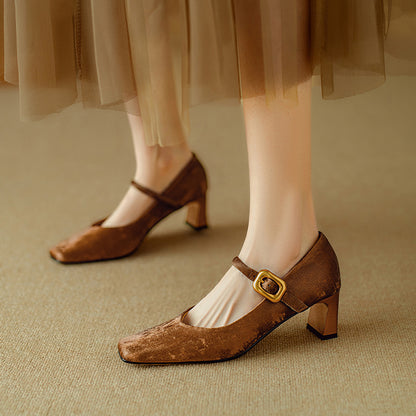 Nara Genuine Leather Heels