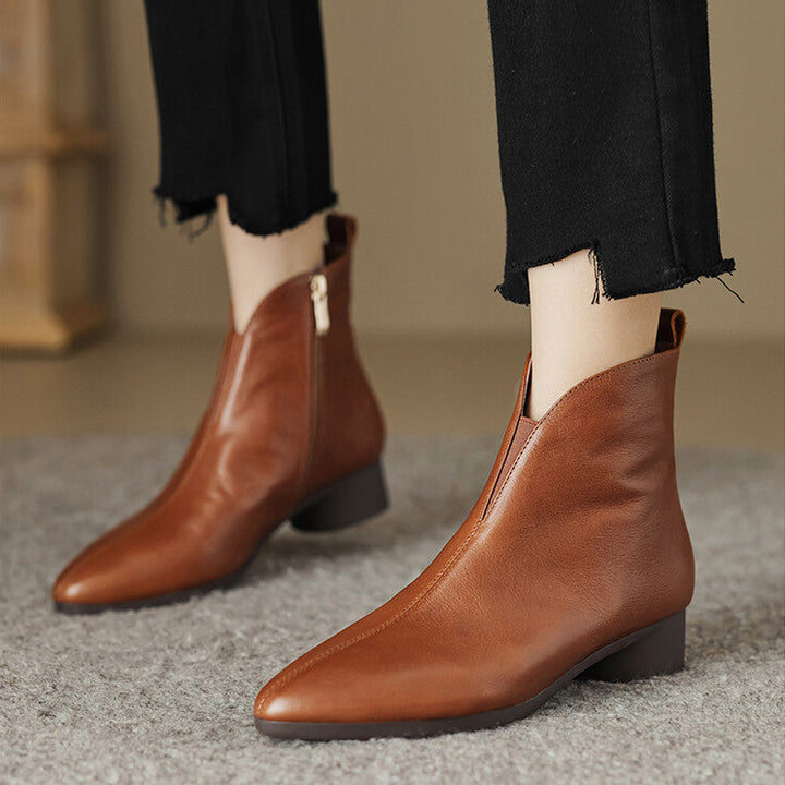 Anessa Genuine Leather Boots