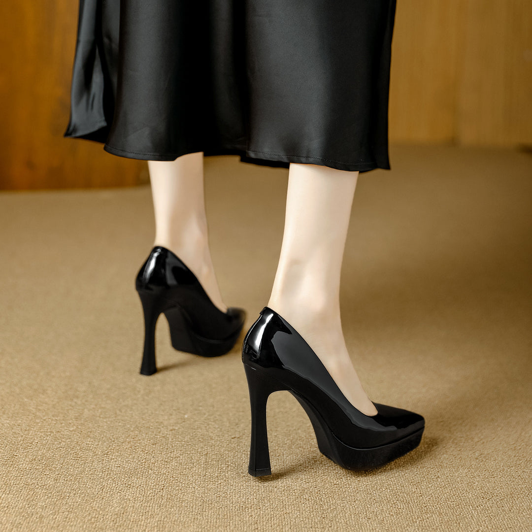 Vela Genuine Leather Heels