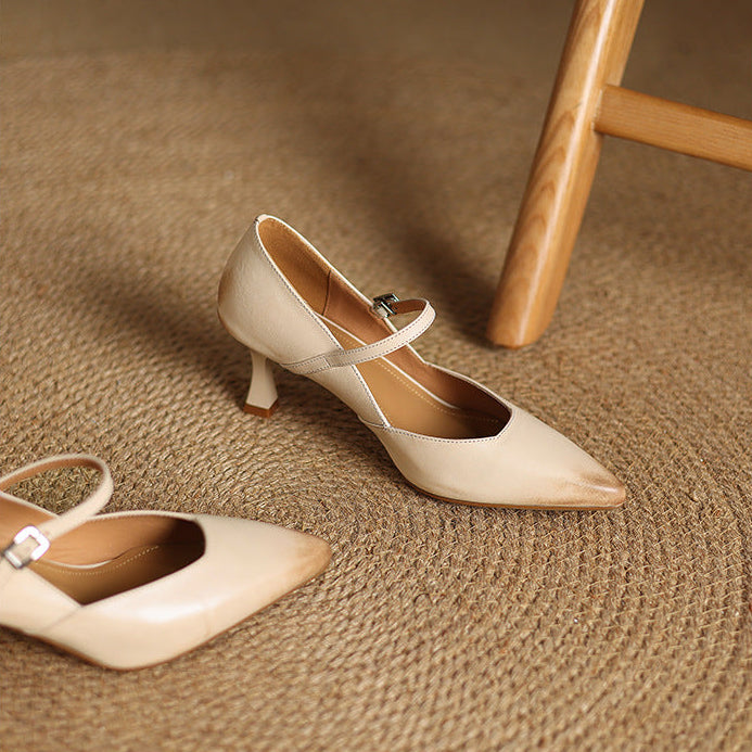 Nivara Genuine Leather Heels