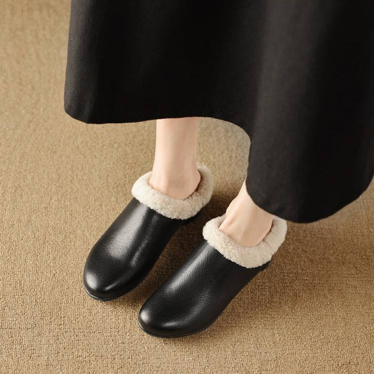 Ruelle Fleece-Lined Mules