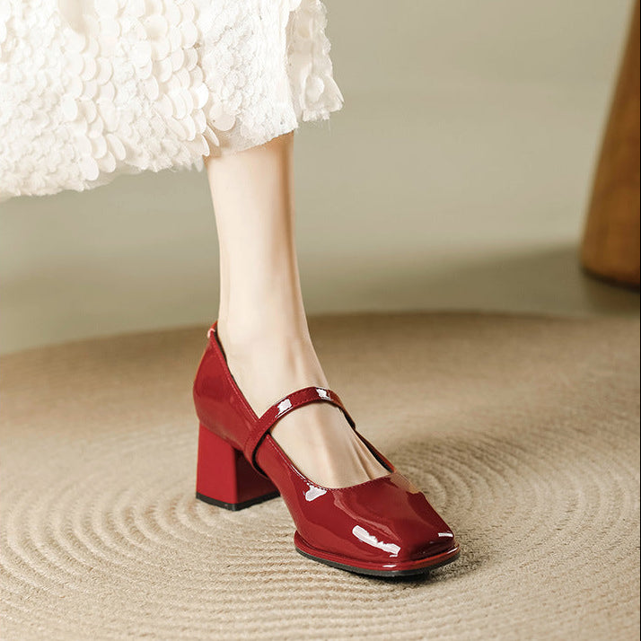 Nina Leather Heels