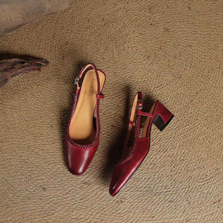 Bella Genuine Leather Heels