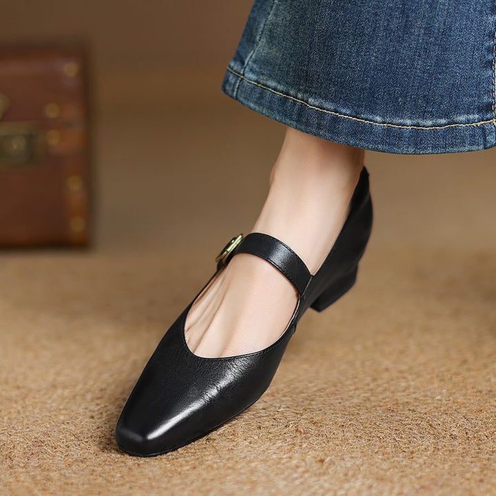 Lila Genuine Leather Flats