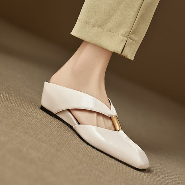 Almafi Genuine Leather Mules