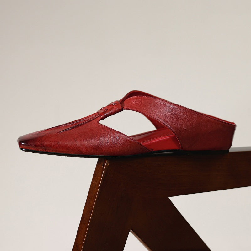 Lola Genuine Leather Mules