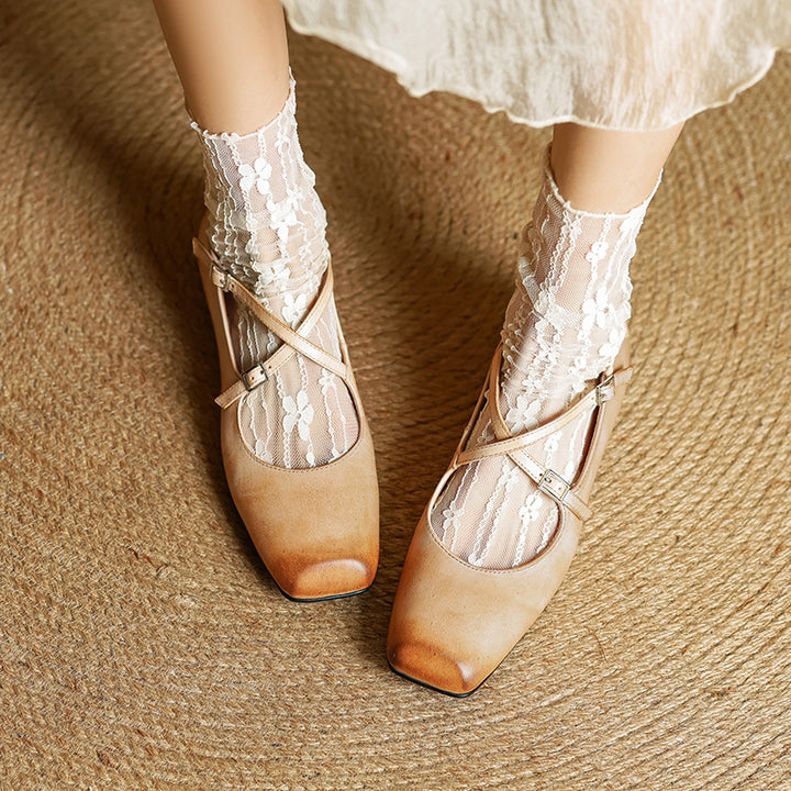 Iria Genuine Leather Flats