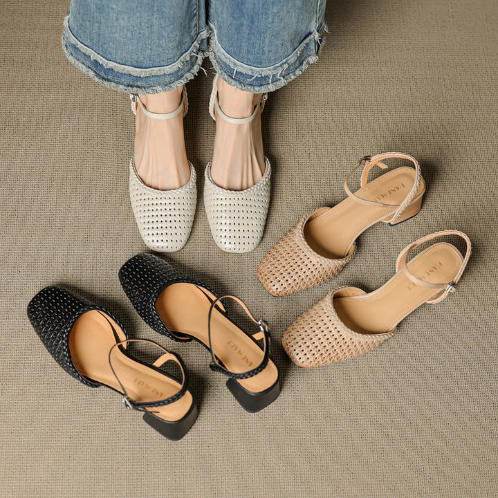 Orelia Genuine Leather Heels