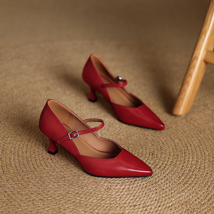 Nivara Genuine Leather Heels