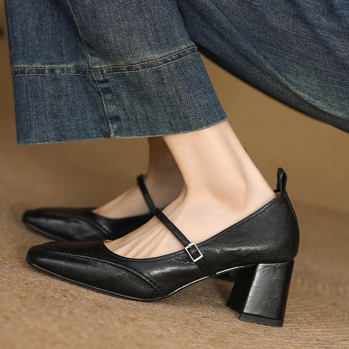 Cadria Genuine Leather Heels