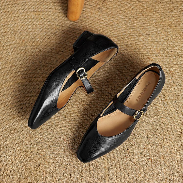 Lila Genuine Leather Flats