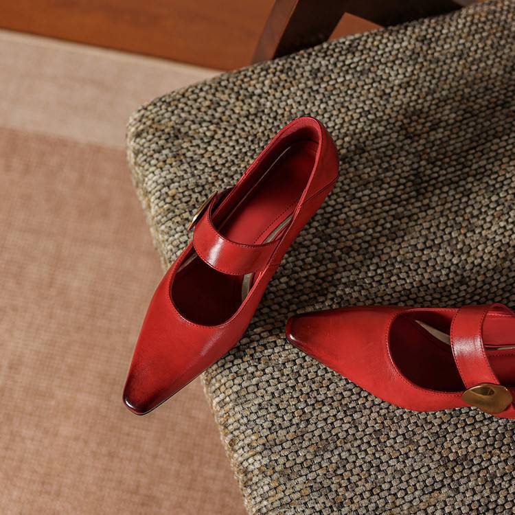 Alysa Genuine Leather Heels