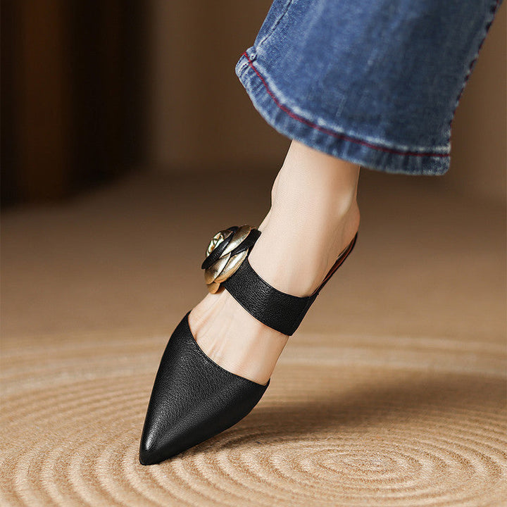 Amaria Genuine Leather Heels