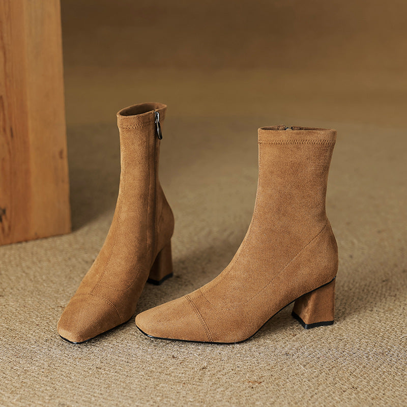 Sari Genuine Suede Boots
