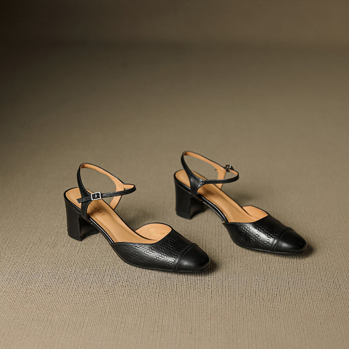 Savira Genuine Leather Heels