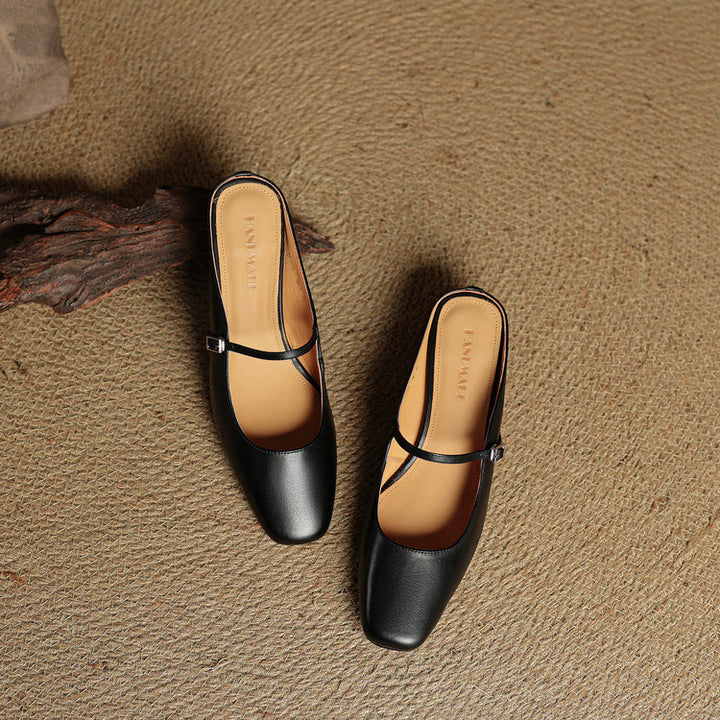 Rosaline Genuine Leather Mules