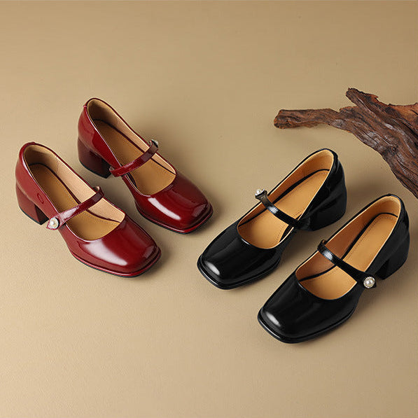 Cara Genuine Leather Heels