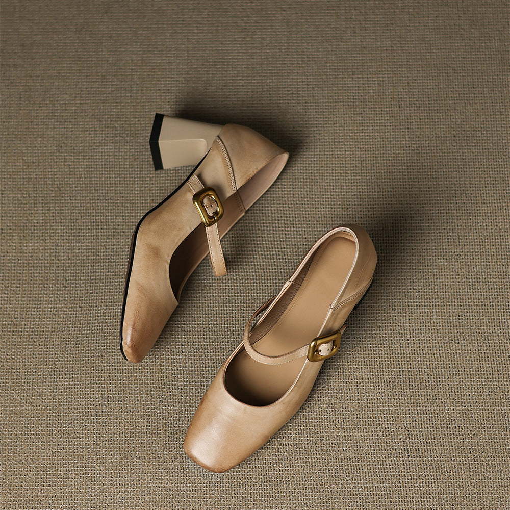 Luna Genuine Leather Heels