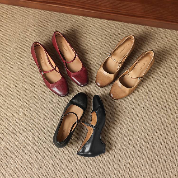 Sira Genuine Leather Heels
