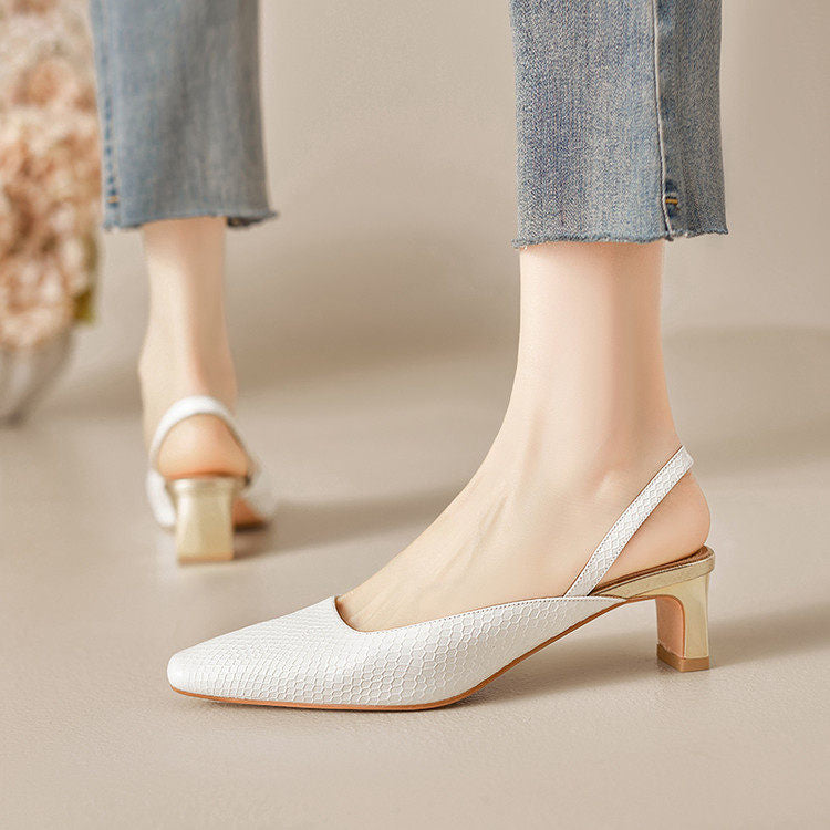 Lesta Genuine Leather Heels