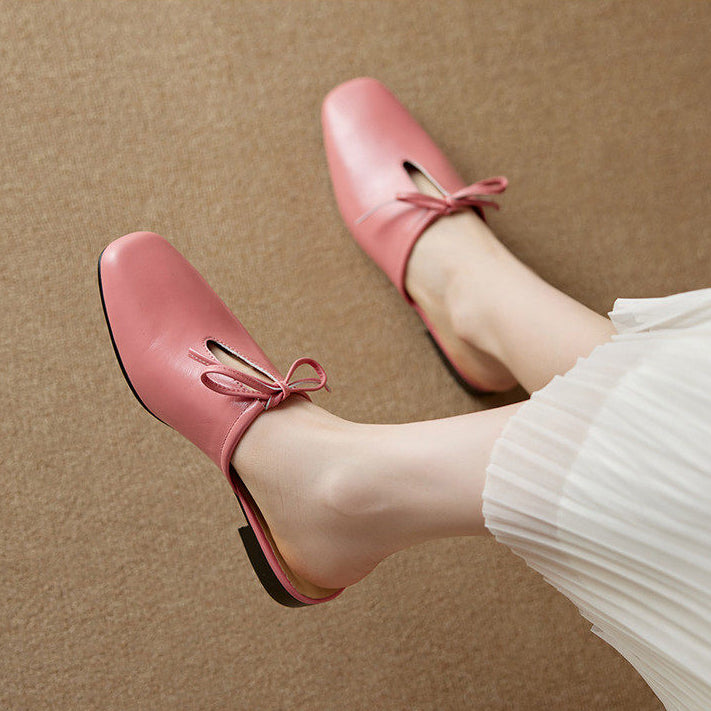 Rosalia Genuine Leather Mules