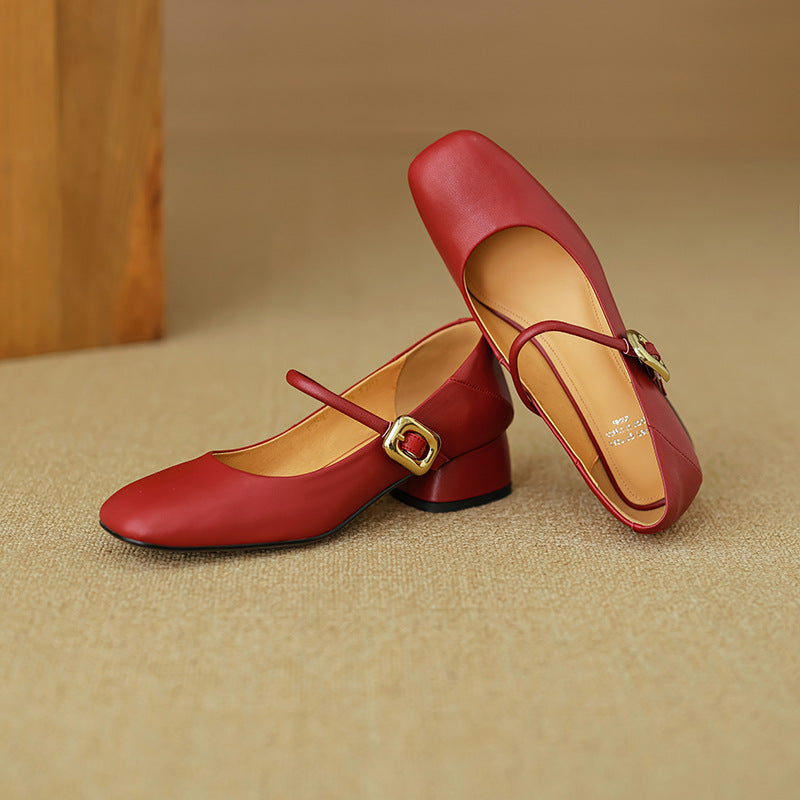 Vira Genuine Leather Heels