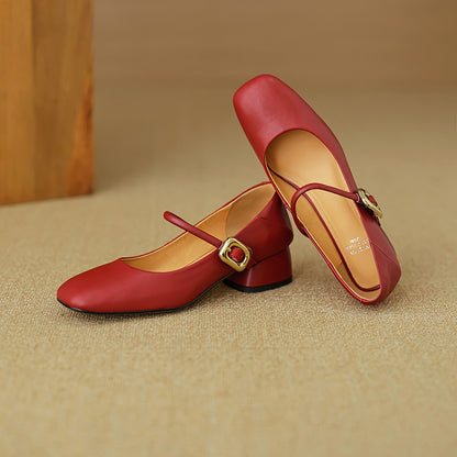 Vira Genuine Leather Heels