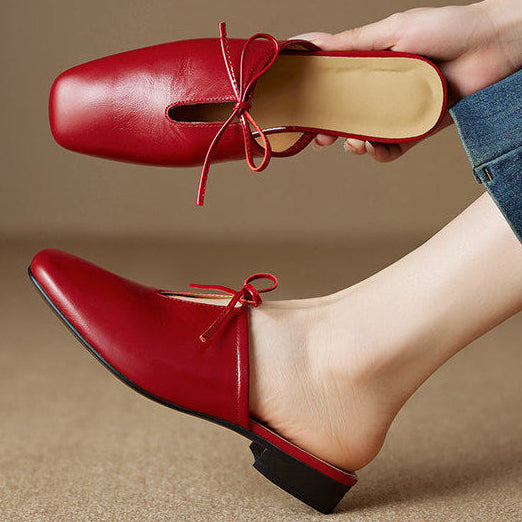 Rosalia Genuine Leather Mules