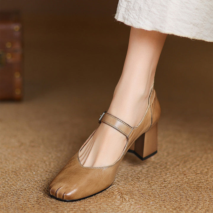 Cira Genuine Leather Heels
