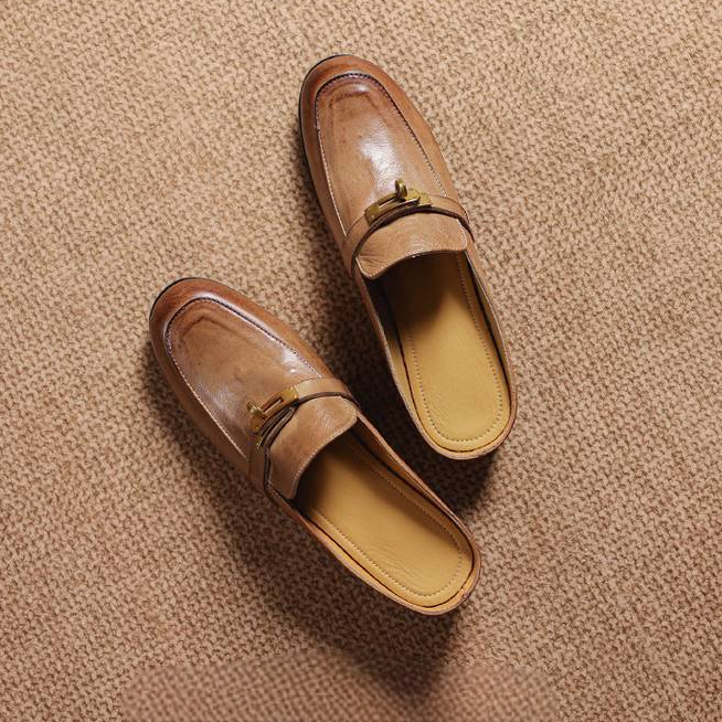 Fiorella Genuine Leather Mules