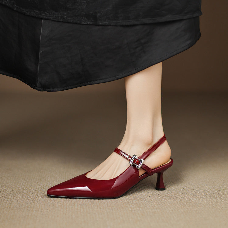 Elle Genuine Leather Heels