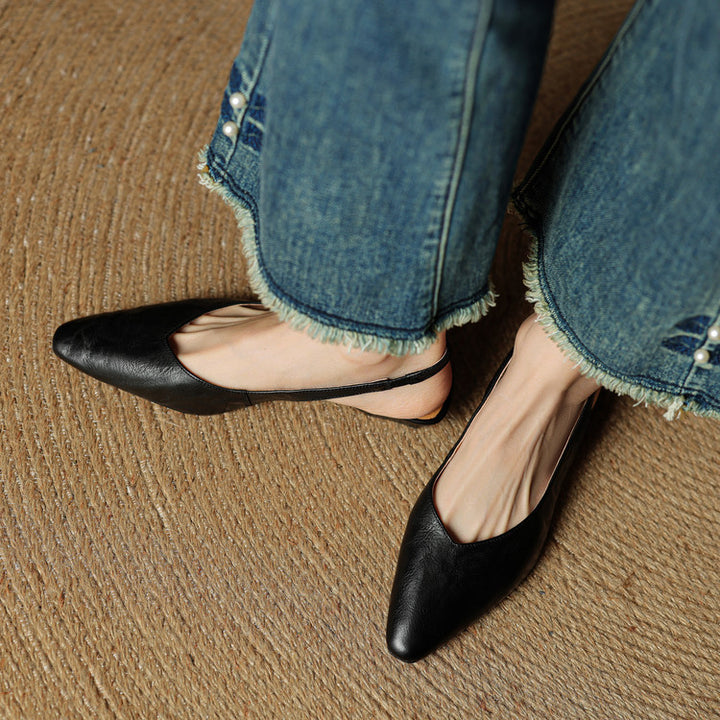 Leira Genuine Leather Mules